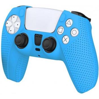 Силиконовый чехол для геймпада Playstation 5 DualSense Non-Slip (DOBE) (Синий)