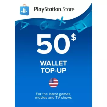 Пополнение Бумажника Для PlayStation Store 50$ (Регион США)