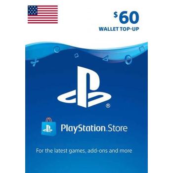 Пополнение Бумажника Для PlayStation Store 60$ (Регион США)