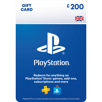 Пополнение Бумажника Для PlayStation Store 200 Pound (Регион Великобритания)