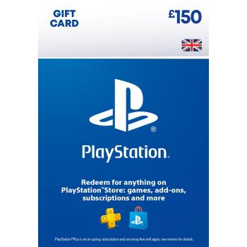 Пополнение Бумажника Для PlayStation Store 150 Pound (Регион Великобритания)